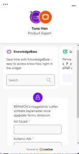 beinwon canlı destek